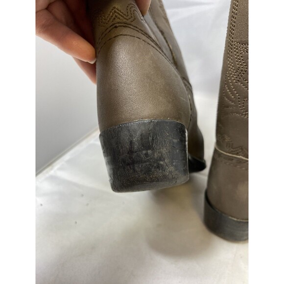 Durango Brown BT804 Embroidered Western Cowboy Boots Boys Big Kids Boys 1D - Picture 5 of 11